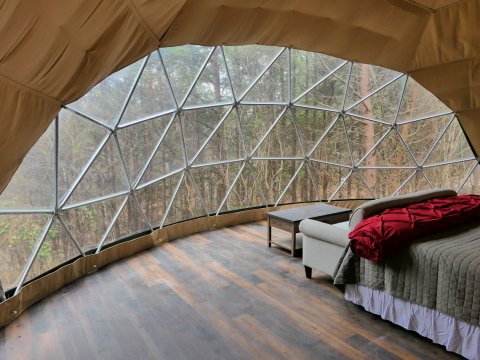 These Hocking Hill Geodomes Will Take Your Ohio Glamping Experience To A Whole New Level
