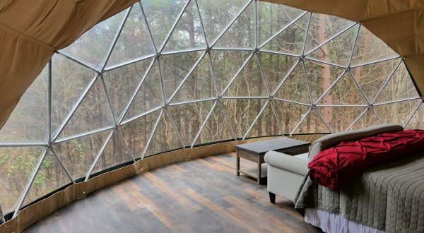 These Hocking Hill Geodomes Will Take Your Ohio Glamping Experience To A Whole New Level