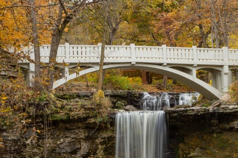 There's Nothing Quite As Magical As The Historic Bridge You'll Find At Minneopa Falls In Minnesota