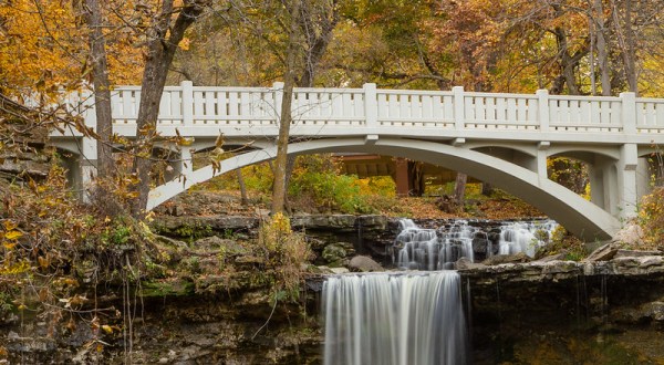 There’s Nothing Quite As Magical As The Historic Bridge You’ll Find At Minneopa Falls In Minnesota