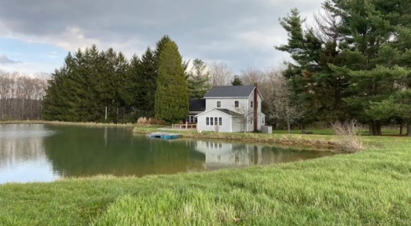 Enjoy Your Own Private Pond When You Spend The Night In This Quaint Pennsylvania Cottage