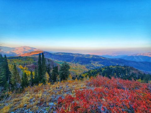 On A Clear Day You Can See For Miles At The Primrose Overlook In Utah