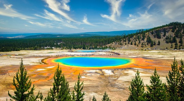 There’s Nothing Quite As Magical As The Grand Prismatic Spring You’ll Find At Yellowstone In Wyoming