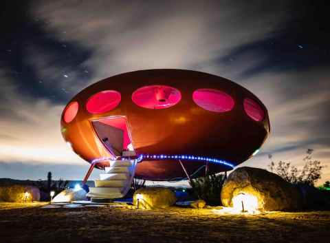 Sleep In A Flying Saucer At This Super Rare Glamping Destination In The Southern California Desert