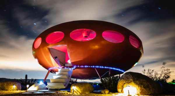 Sleep In A Flying Saucer At This Super Rare Glamping Destination In The Southern California Desert