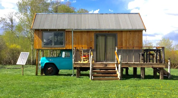 Stay In A Charming Montana Cottage With Its Own Private Vintage Truck Foundation