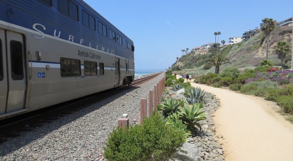 Stroll Alongside Railroad Tracks On The Beautiful San Clemente Beach Trail In Southern California