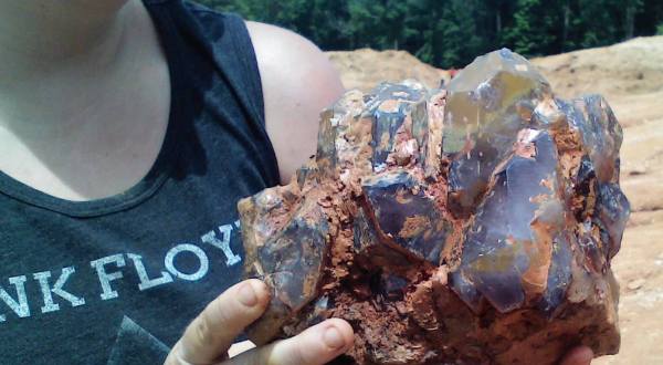 Dig For Beautiful Hunks Of Amethyst, Smoky And Skeletal Quartz, Geodes, And More At Diamond Hill In South Carolina