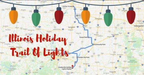 Everyone Should Take This Spectacular Holiday Trail Of Lights In Illinois This Season