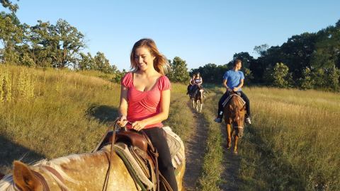 Take A Fall Foliage Trail Ride On Horseback At Wild 3L Ranch In Wisconsin