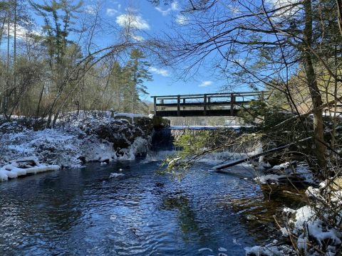 The One-Of-A-Kind Trail In Rhode Island With Multiple Foot Bridges And A Waterfall Is Quite The Hike
