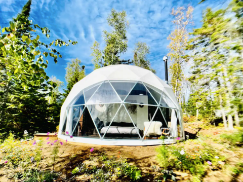 Spend The Night Stargazing In A Translucent Dome Near The North Shore In Minnesota