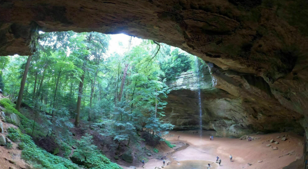 The Cave And Waterfall At The End Of The Ash Cave Trail In Ohio Are Truly Something To Marvel Over