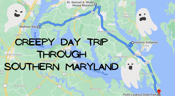 This Creepy Day Trip Through The Spookiest Places In Southern Maryland Is Perfect For Fall