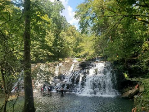 Take A Short Hike To A Stunning Waterfall On the Rutledge Falls Trail In Tennessee