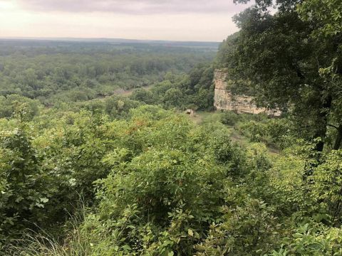 This Trail Leading To A Large Canyon Is Often Called The Grand Canyon Of Illinois