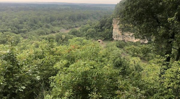 This Trail Leading To A Large Canyon Is Often Called The Grand Canyon Of Illinois