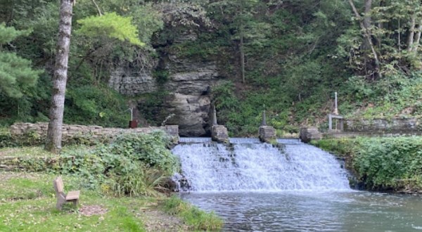 There’s Nothing Quite As Magical As The Waterfall You’ll Find At Decorah Fish Hatchery In Iowa