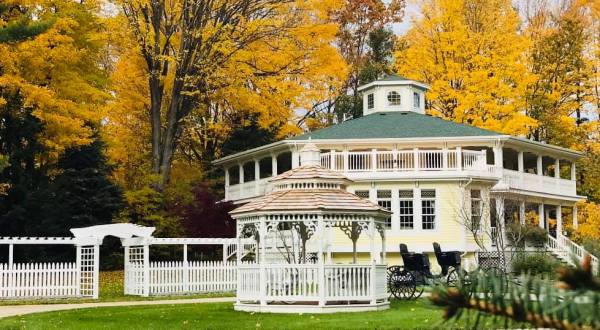 The Hexagon House In Michigan Offers Timeless Charm In A Quaint Waterfront Village