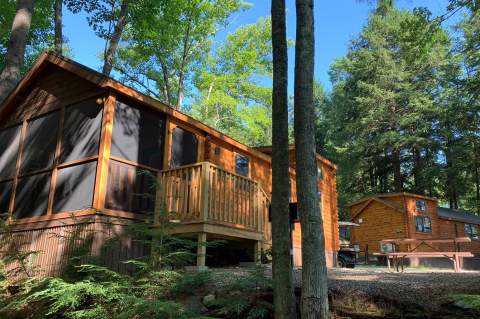 These Lake Bluff Bungalows Will Take Your New Hampshire Glamping Experience To A Whole New Level