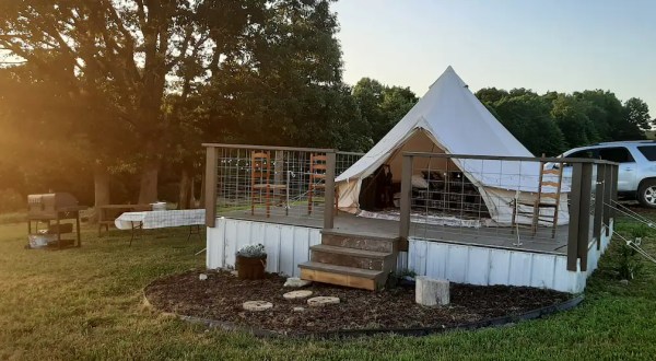 This Tent Airbnb In Arkansas Comes With Its Own Fire Ring