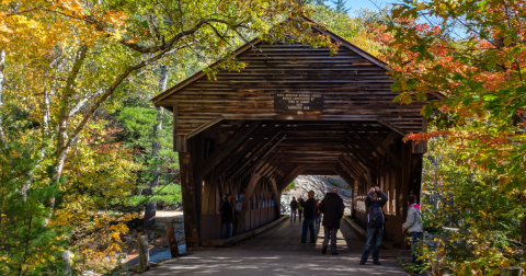 One Of The Most Stunning Covered Bridges In New Hampshire Is Located On An Even More Beautiful Byway