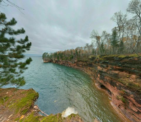 This Trail Leading To Two Miles Of Sea Caves In Wisconsin Is Often Called Simply Indescribable