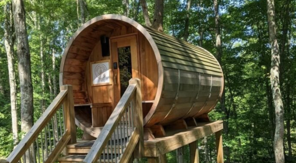 You Can Book Your Own Private Outdoor Sauna Pod With An Incredible View Of Ohio’s Hocking Hills