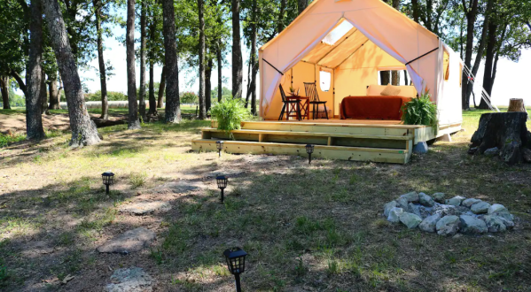 This Luxury Canvas Tent Will Take Your Oklahoma Glamping Experience To A Whole New Level