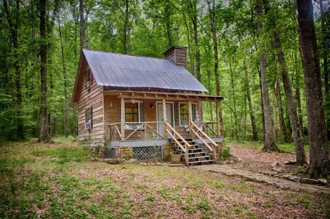 Enjoy A Cozy Fall Getaway With An Overnight Stay At This Tiny Alabama Cabin