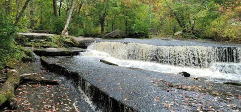 Take A Magical Waterfall Hike In Rhode Island To Stepstone Falls, If You Can Find It