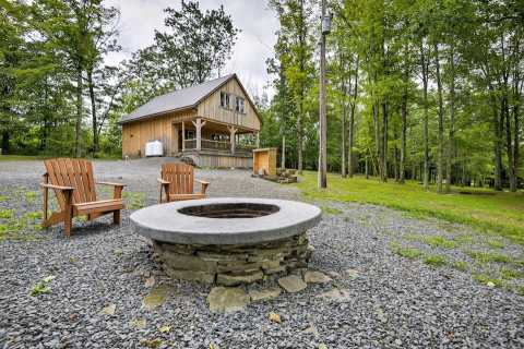 Soak In A Hot Tub Surrounded By Natural Beauty At This Enchanting Cabin In Pennsylvania