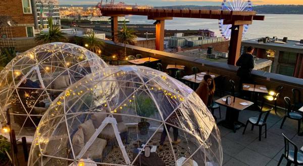 Dine Inside A Private Igloo With Views Of The Sound At Maximilien In Washington