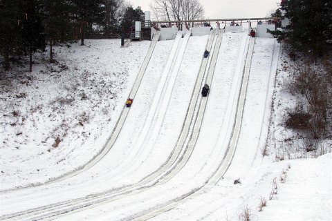 You'll Reach Speeds Of Up To 60 MPH On Michigan’s Epic Toboggan Run