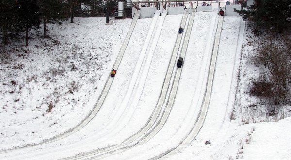 You’ll Reach Speeds Of Up To 60 MPH On Michigan’s Epic Toboggan Run