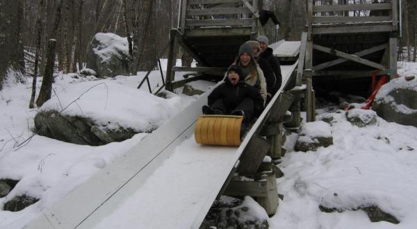 You’ll Reach Speeds Of Up To 50 MPH On Maine’s Epic Toboggan Run