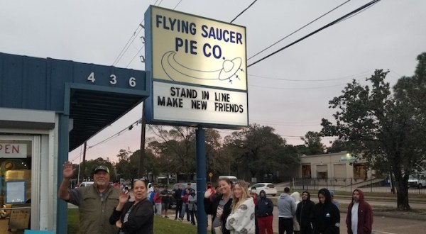 There’s Always A Line Down The Street At Flying Saucer Pie Company In Texas