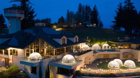 Dine Inside A Heated Igloo At Willamette Valley Vineyards In Oregon