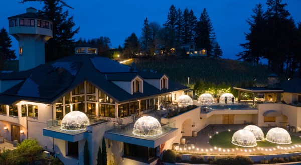 Dine Inside A Heated Igloo At Willamette Valley Vineyards In Oregon
