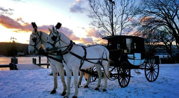 Ride Through Connecticut’s Wintery Landscape In A Cozy Sleigh At Allegra Farm