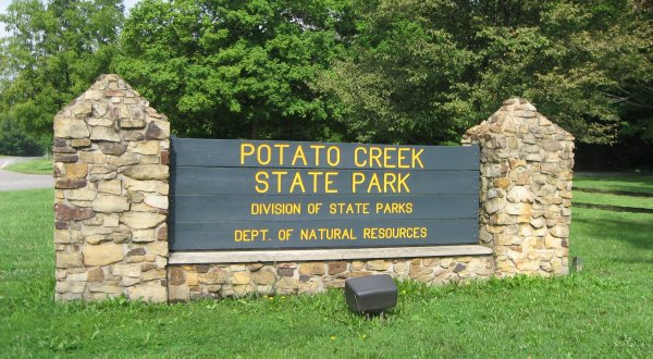 The Jaw-Dropping Potato Creek State Park Is Unlike Anything Else In Indiana