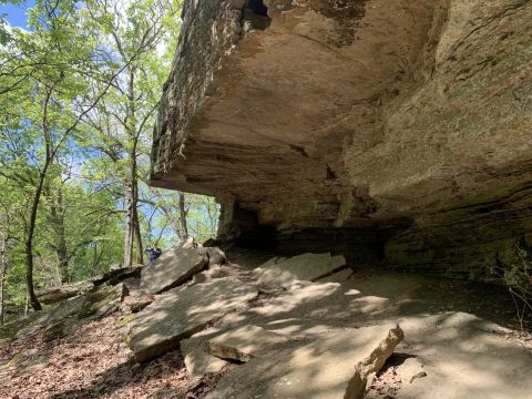Follow This 0.5-Mile Trail In Oklahoma To Unique Rock Formations And Viking Artwork