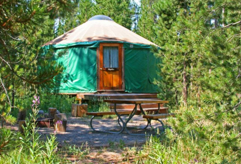Sleep In A Yurt On A 16,000-Acre Wildlife Refuge In Idaho