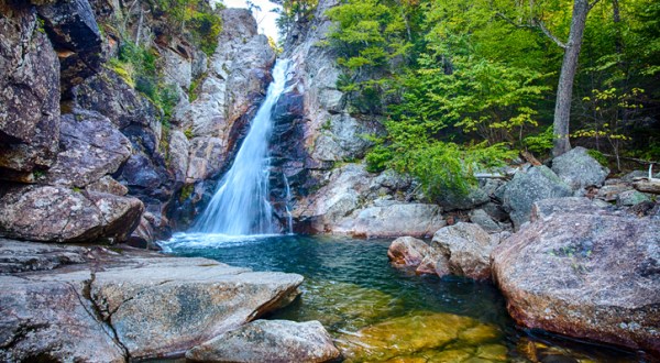 The Short, Easy Hike To New Hampshire’s Gorgeous Glen Ellis Falls Is A Must-Do