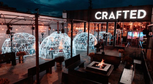 Dine Inside A Heated Igloo At Crafted Tap House In Idaho