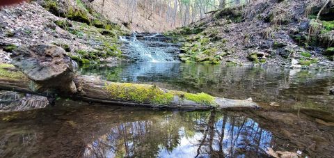 The Little-Known Waterfall In Wisconsin You Can Only Reach By Hiking This Three-Mile Trail