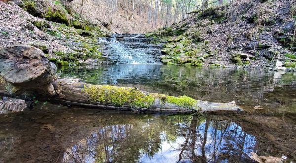 The Little-Known Waterfall In Wisconsin You Can Only Reach By Hiking This Three-Mile Trail