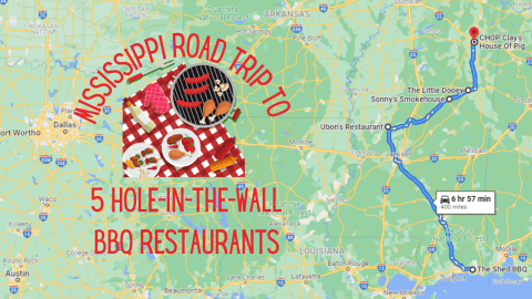 The Most Delicious Mississippi Road Trip Takes You To 5 Hole-In-The-Wall BBQ Restaurants