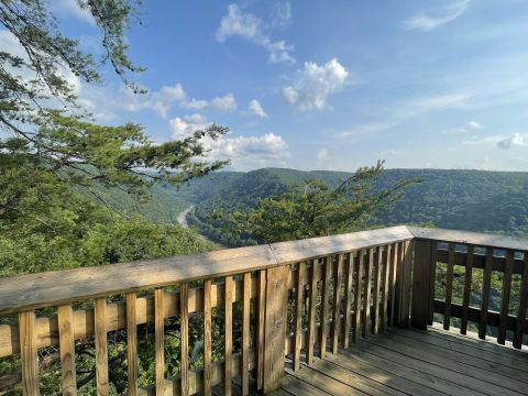 Canyon Rim Overlook Boardwalk Trail In West Virginia Leads To One Of The Most Scenic Views In The State