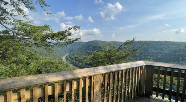 Canyon Rim Overlook Boardwalk Trail In West Virginia Leads To One Of The Most Scenic Views In The State